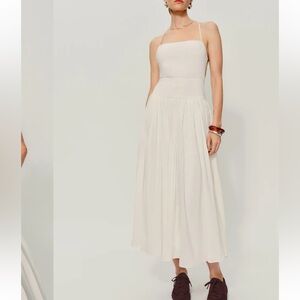 New In! Reformation Perlette Maxi Dress Ivory